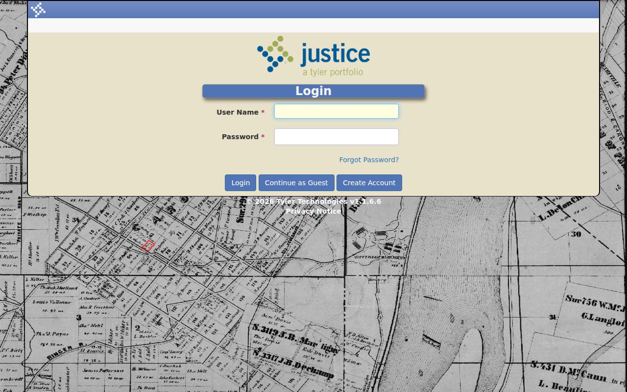 Newton County case search login and guest controls