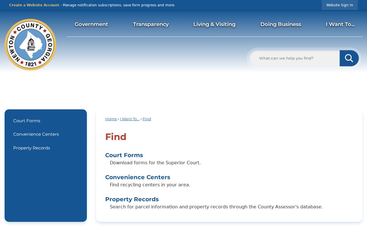 Mansfield court docket Newton County official directory