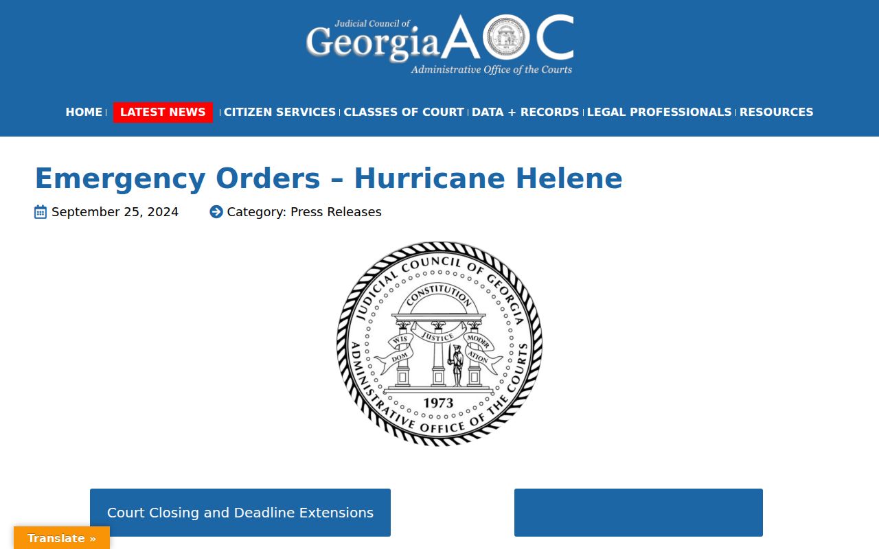 Newton County court docket Georgia judicial emergency archive